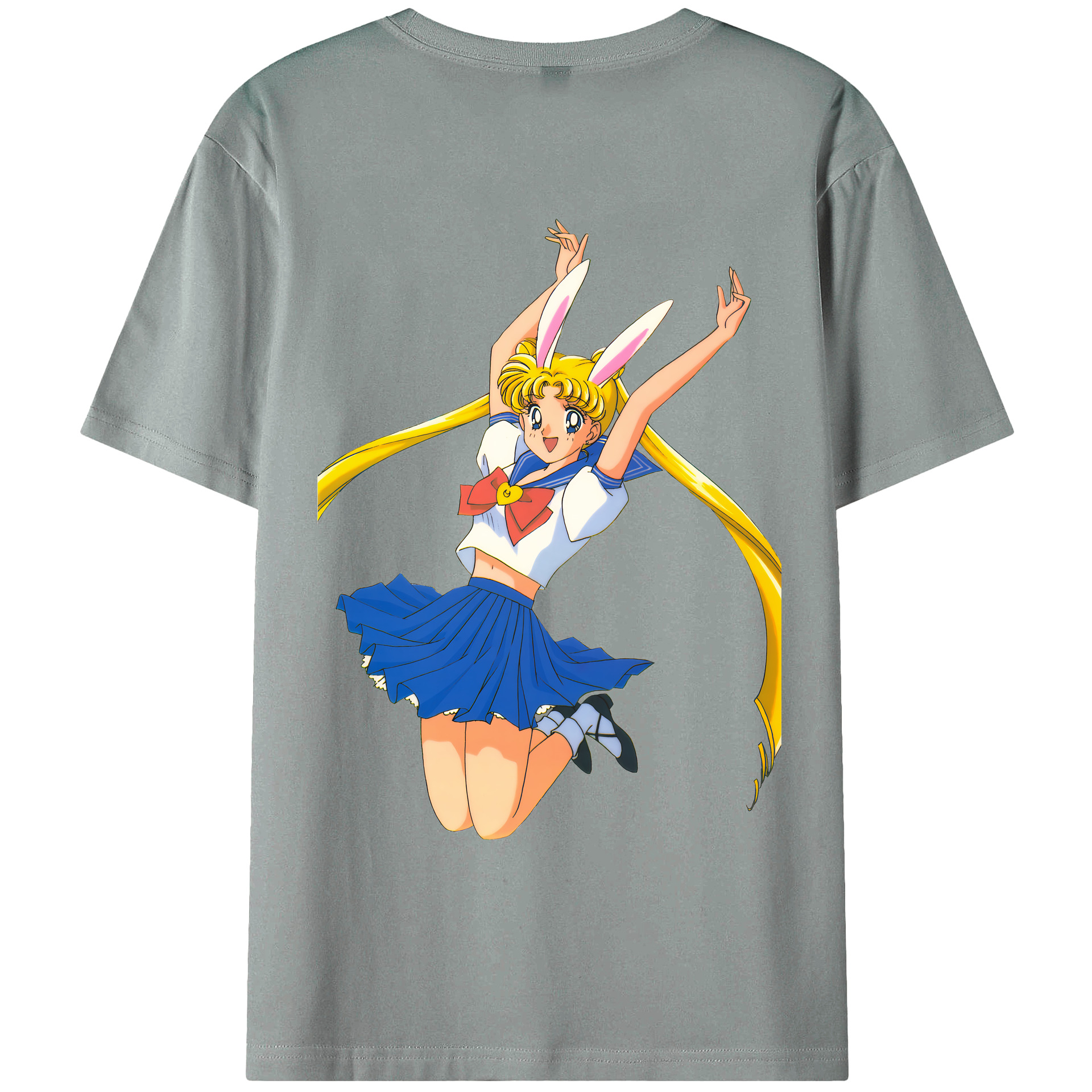 （画像用） 美少女戦士セーラームーン 愛野 美奈子 あいの みなこ Sailor Moon Aino Minako 綿100％ メンズ半袖Tシャツ（バックプリント） 通気性